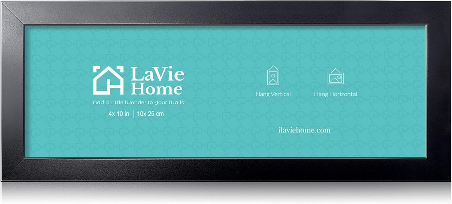 LaVie Home 4x10 Picture Frame Black 2024: Panoramic Wall
