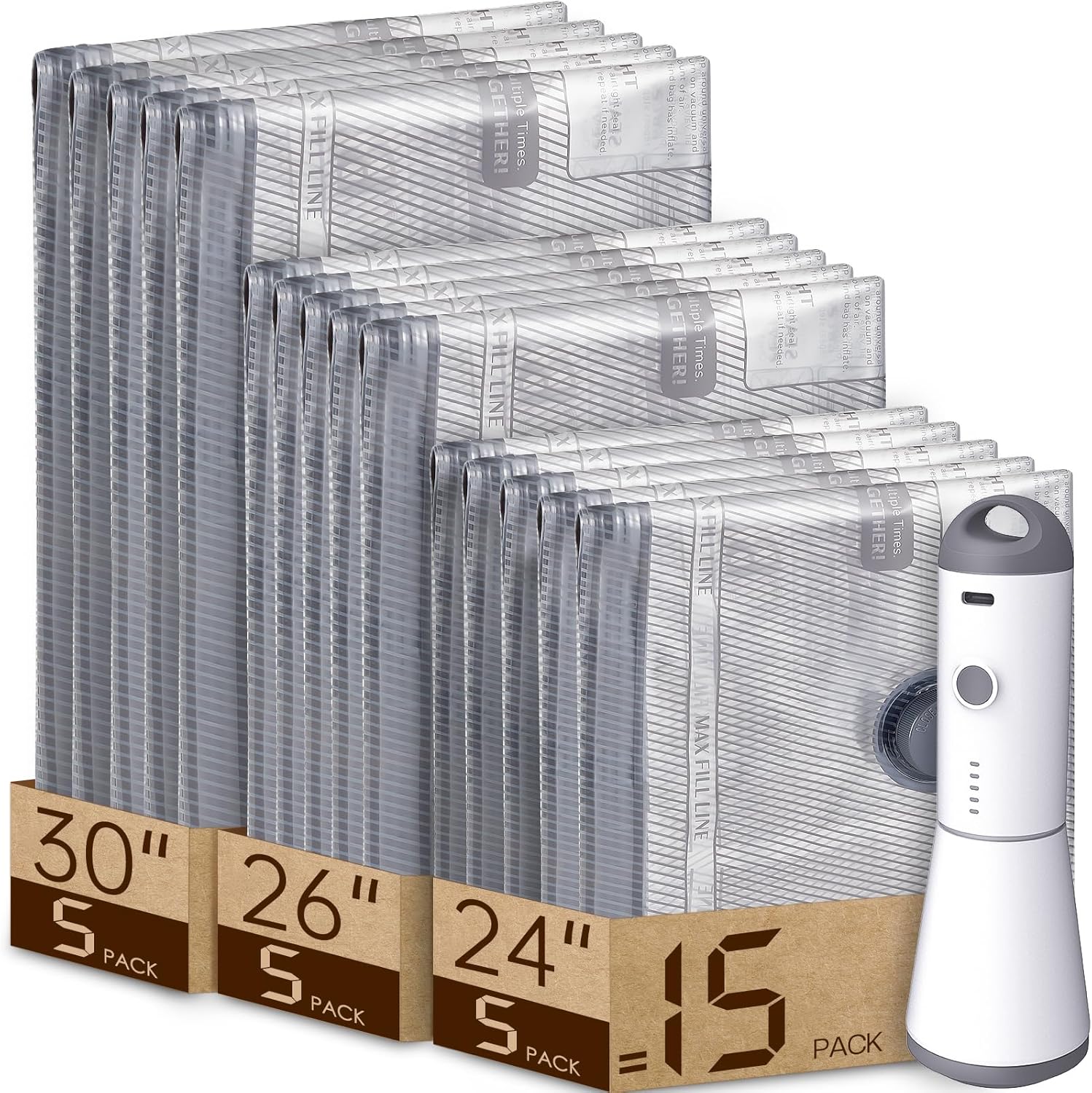 Vacbird Vacuum Bags for Travel 2024: Compression Pump