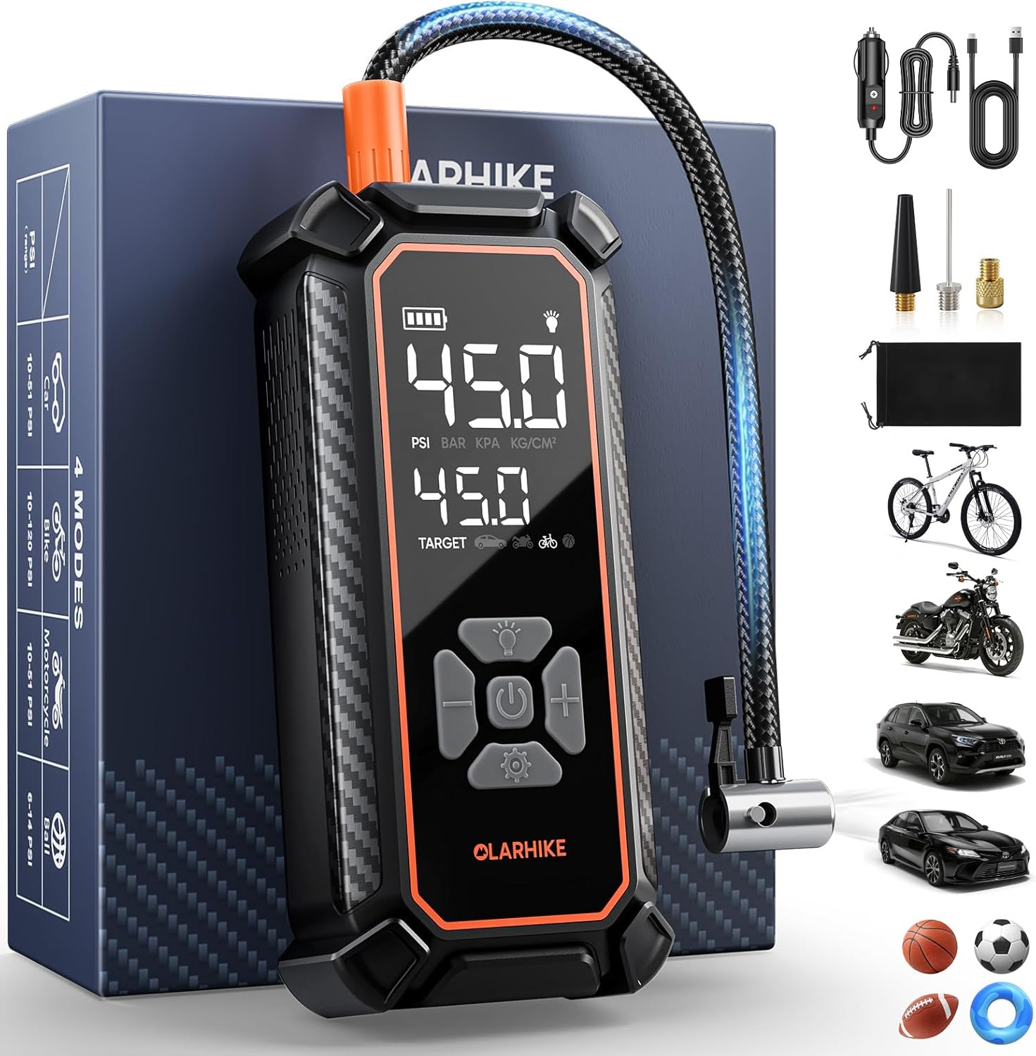 OlarHike Cordless Tire Inflator 2024: Compact Roadside